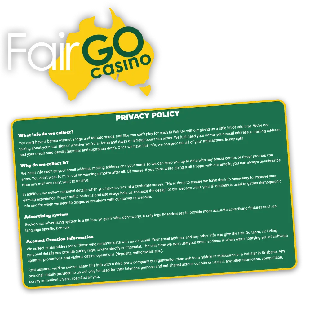 Get to know about Fair Go Casino privacy policy.
