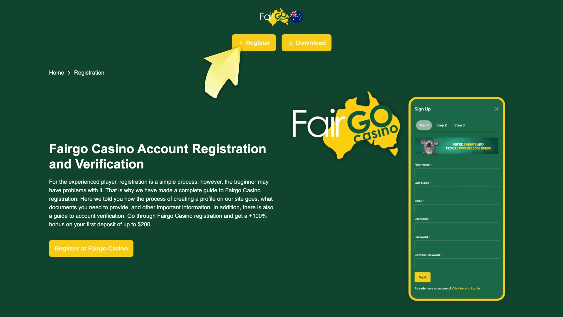 Use the link from this review to open Fairgo website.