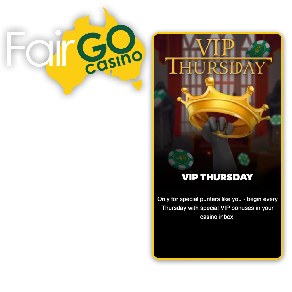 Fairgo Casino VIP programme allows you to get more gambling benefits.