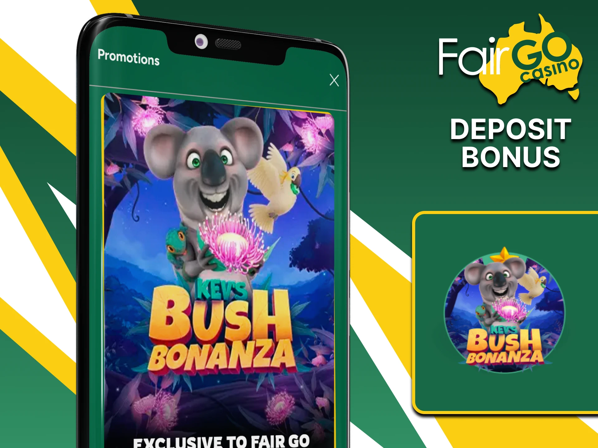 You will receive a bonus in the Fairgo app after replenishing your deposit.