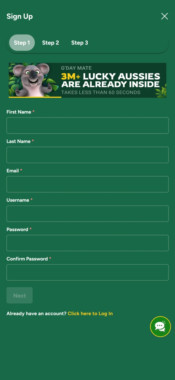 Review the requirements for registering for the Fairgo app.