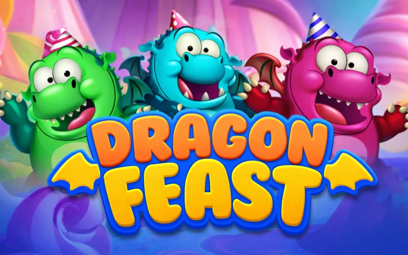 High energy dragon themed slot with candy and cash prizes.