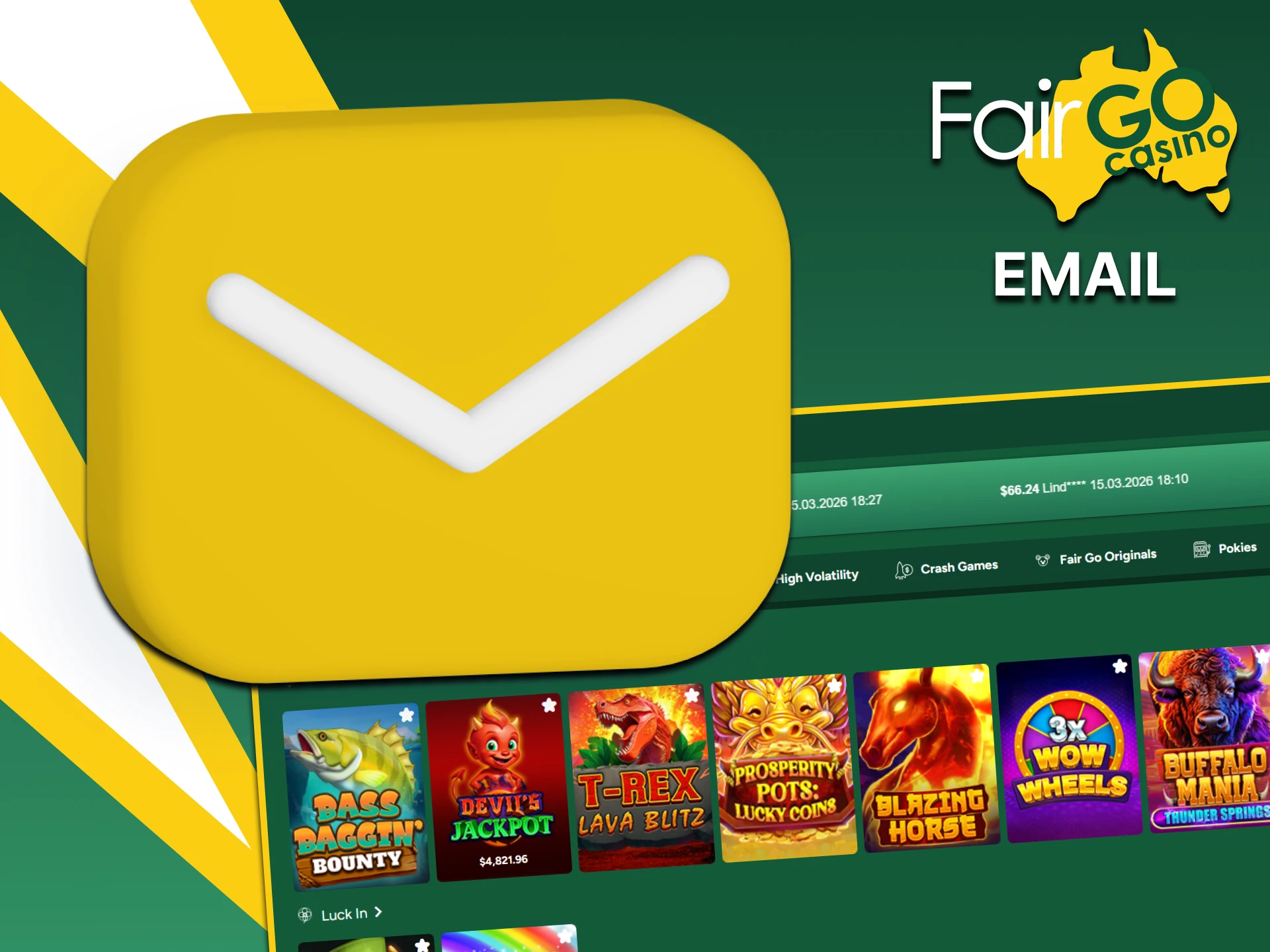 If necessary, you can use email to contact Fairgo.