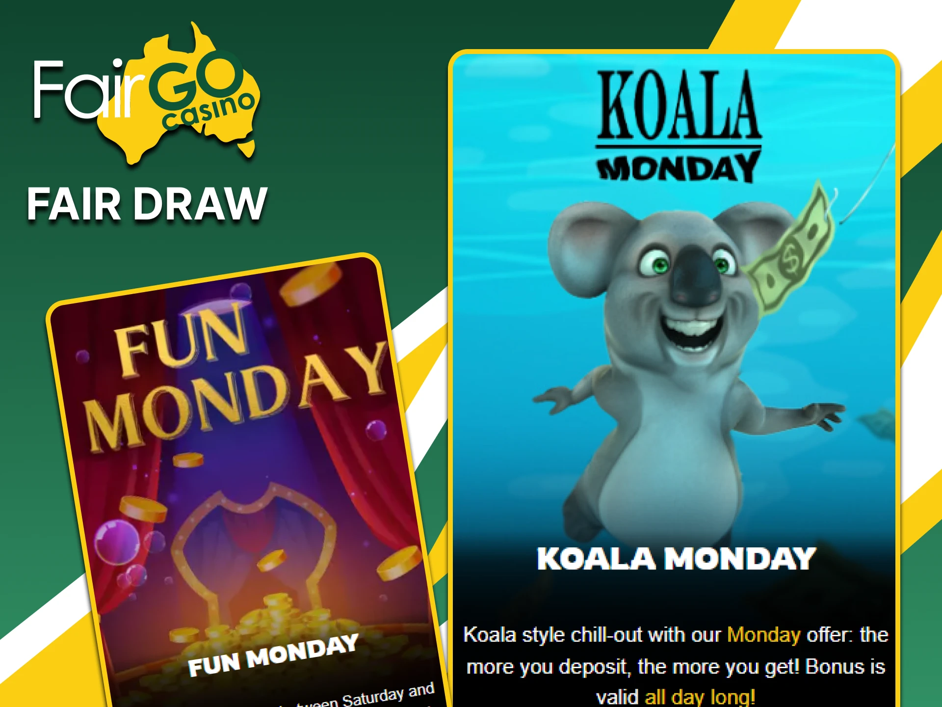 Get special bonuses from Fairgo.