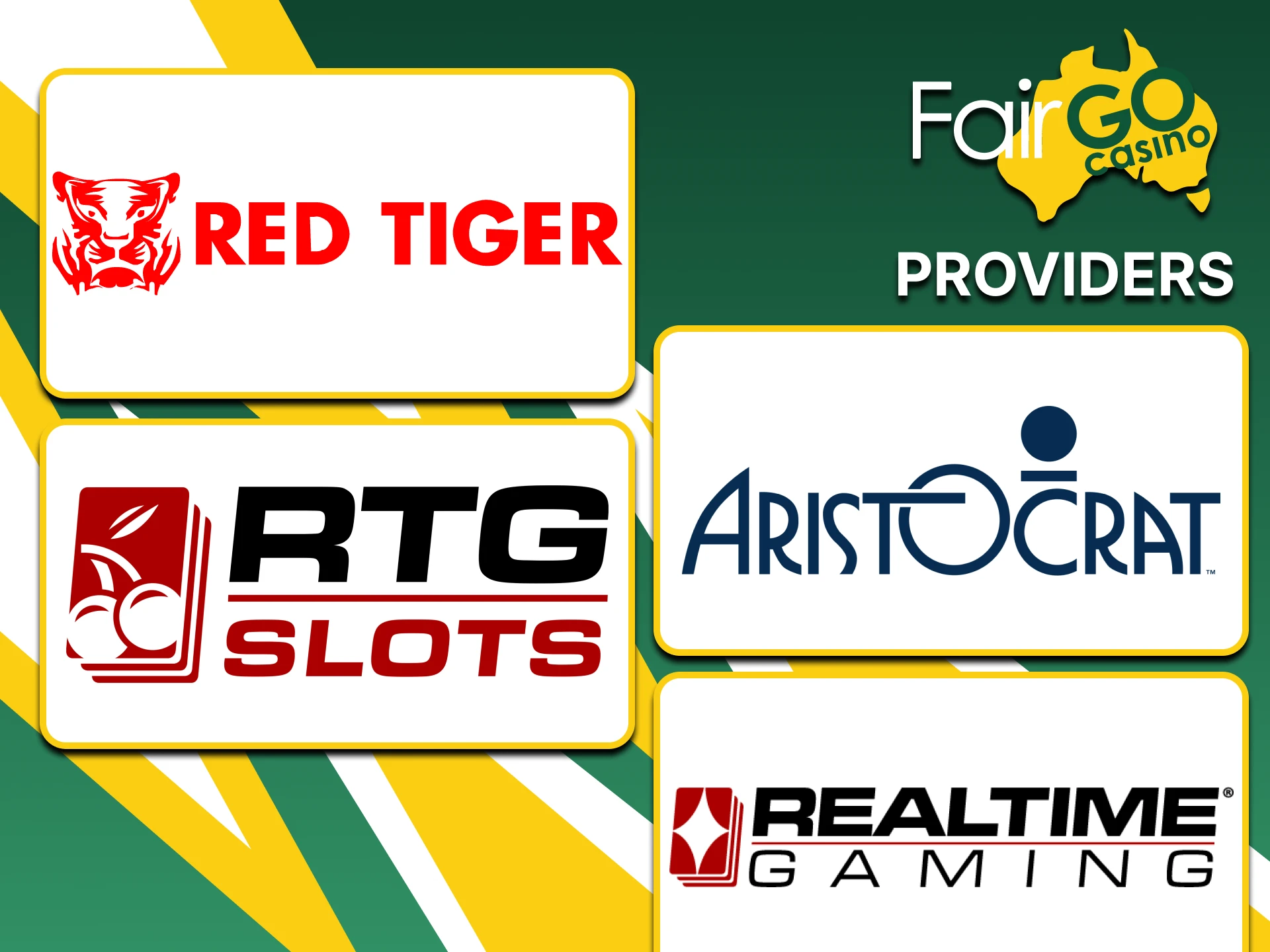 The best providers supply games for Fairgo.