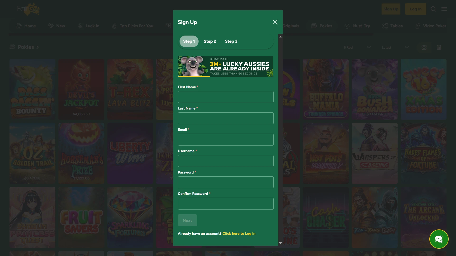 You must register on the Fairgo website.