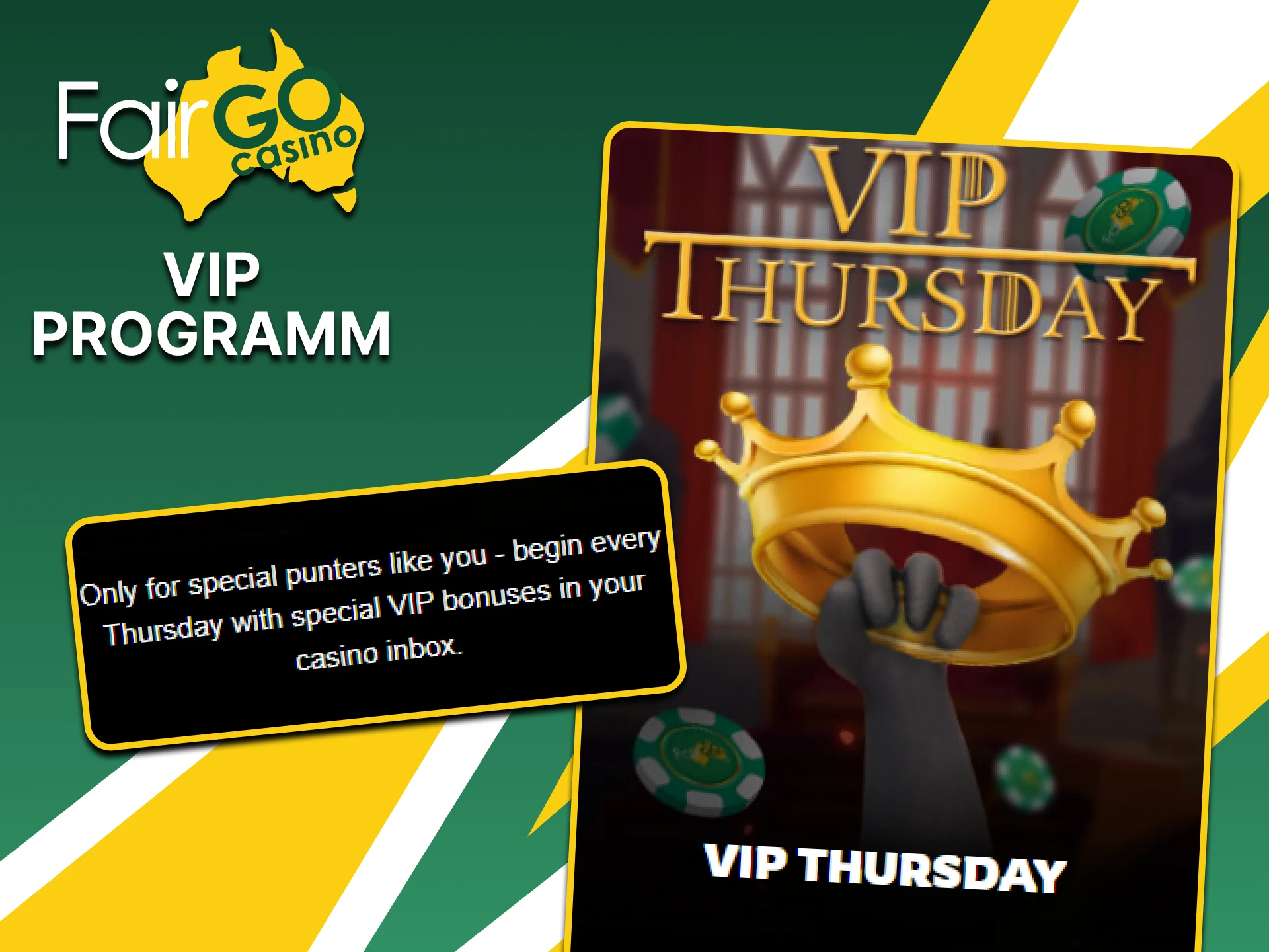 Become a VIP member of the Fairgo website.