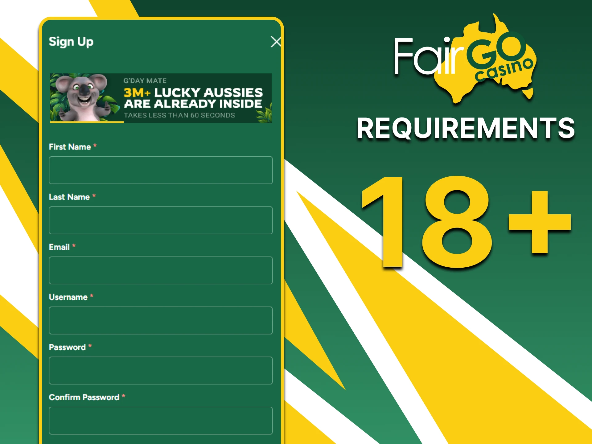 Review registration requirements on the Fairgo website.