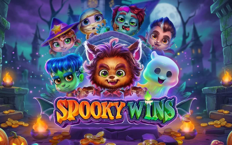 Halloween style ghost themed slot with random bonus triggers.