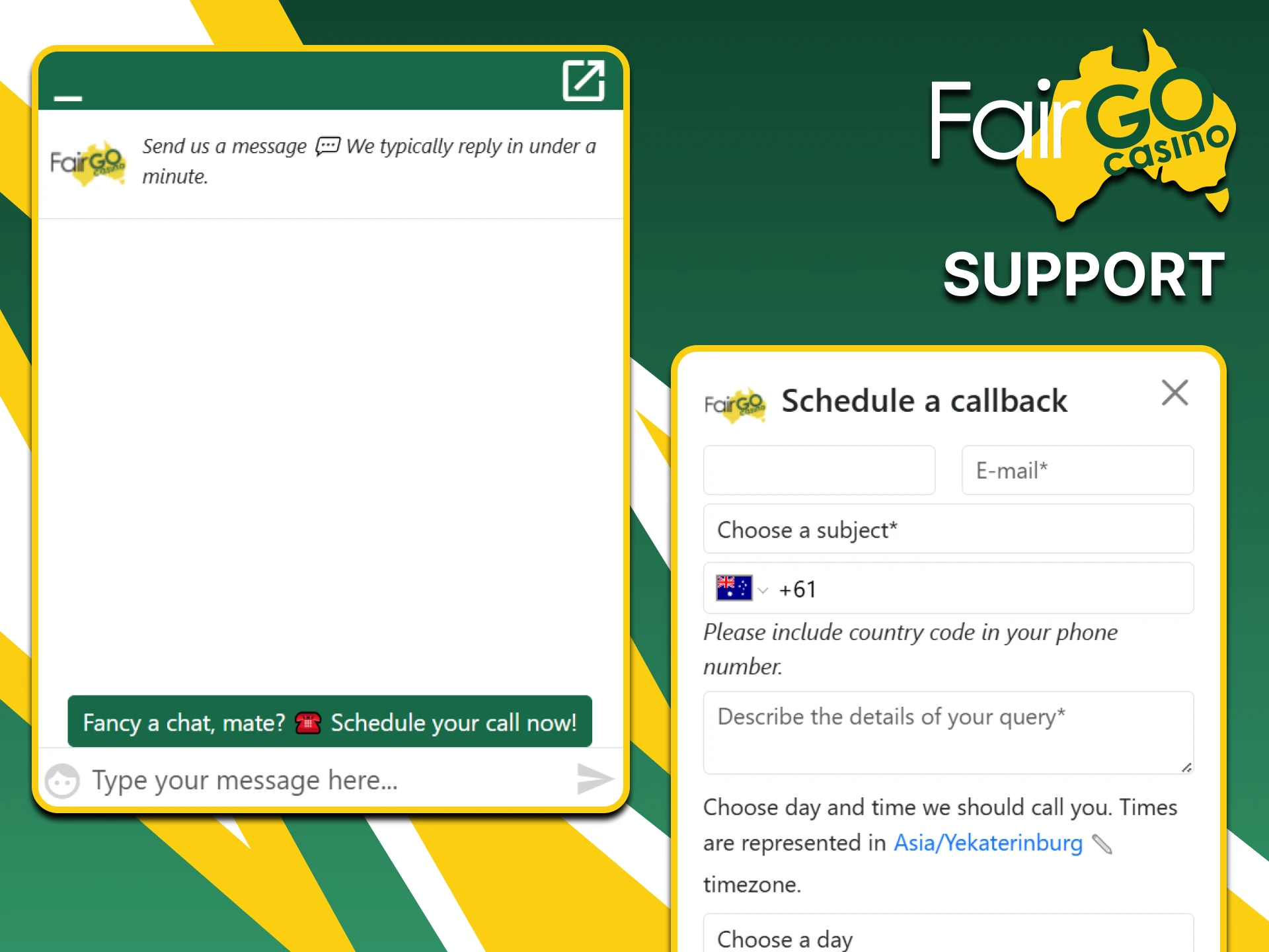 If you have any problems withdrawing funds to Fairgo, please contact support.
